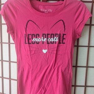 Wound Up Pink Cat Graphic T-Shirt